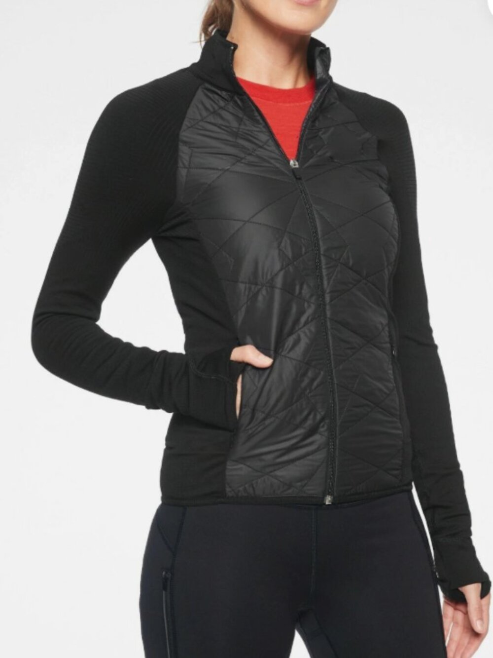 Athleta | Women's Black insulated Flurry PrimaLoft Jacket-Size Small